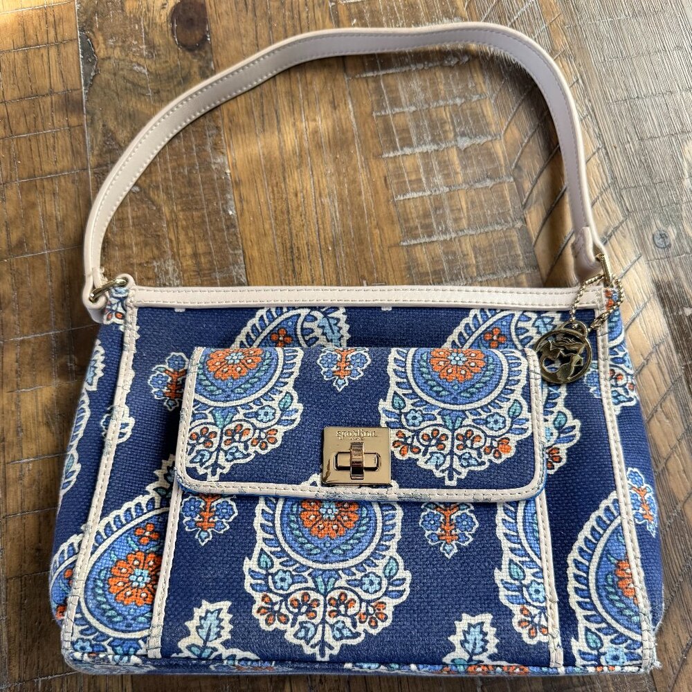 Spartina handbag with gold hardware